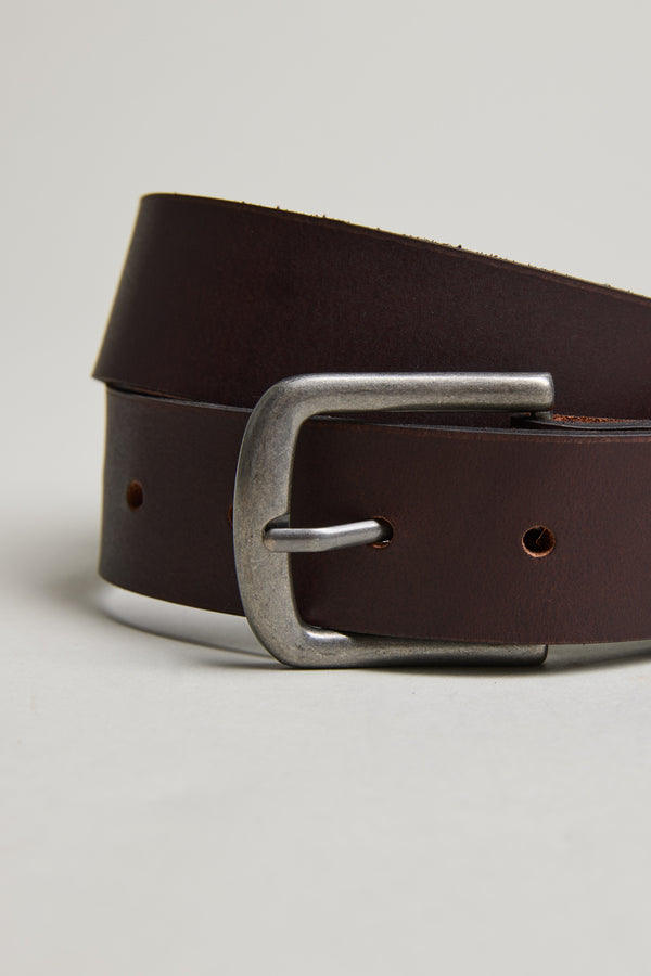 Barkers Acre Leather Belt in brown, additional view