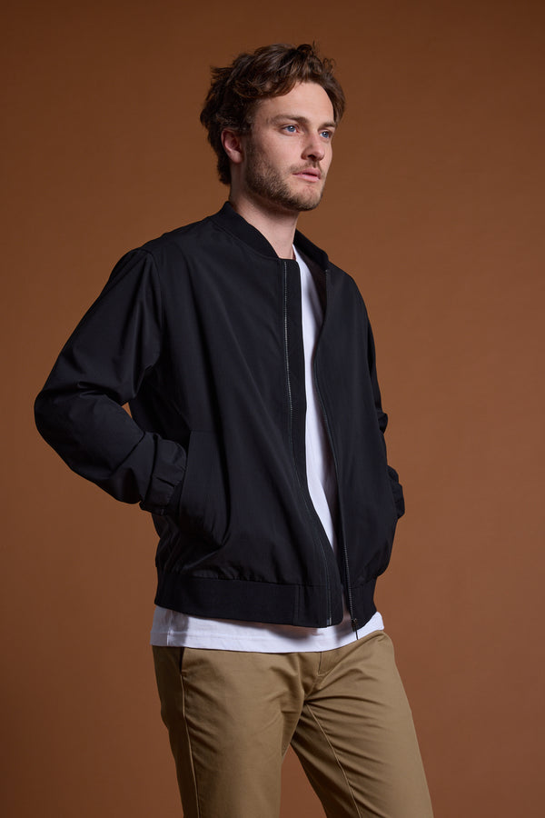 Barkers Huntwood Bomber Jacket in black, additional view