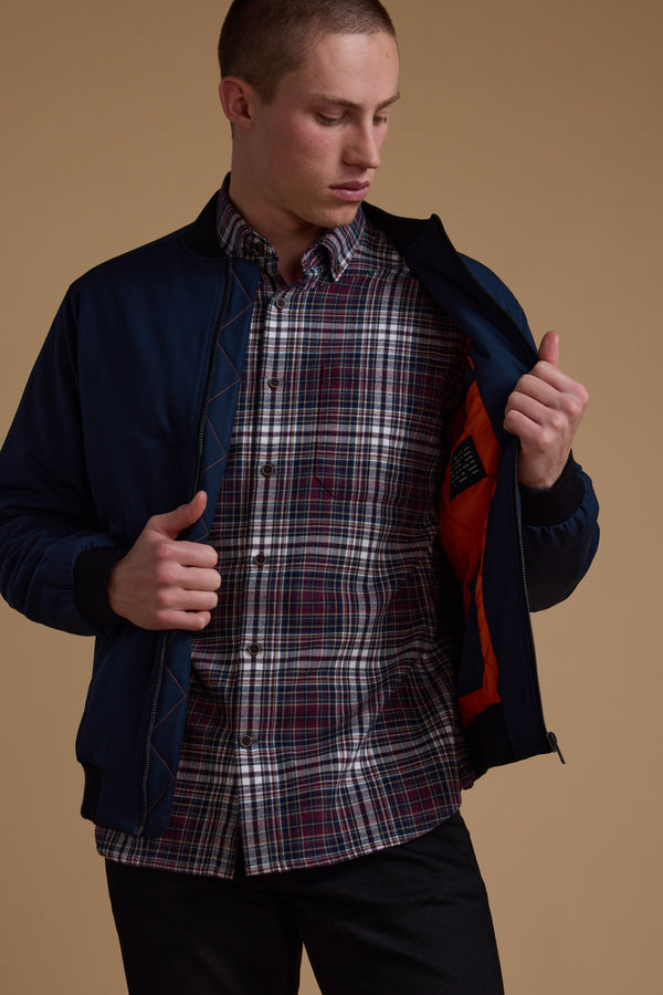 Barkers Dunhill Bomber in navy, additional view
