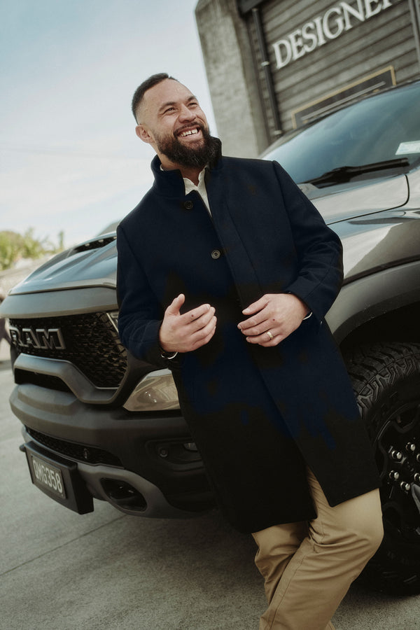 Other Joseph Parker Coat in navy, wool, additional view