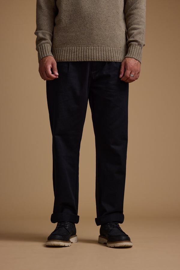 Barkers Wadley Twill Pant in black, relaxed fit, additional view
