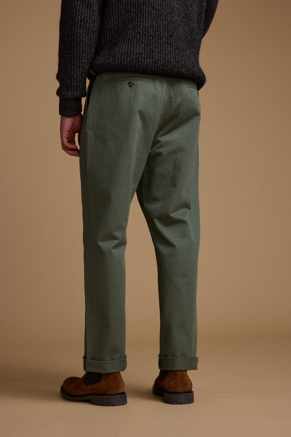 Barkers Wadley Twill Pant in khaki, relaxed fit, additional view