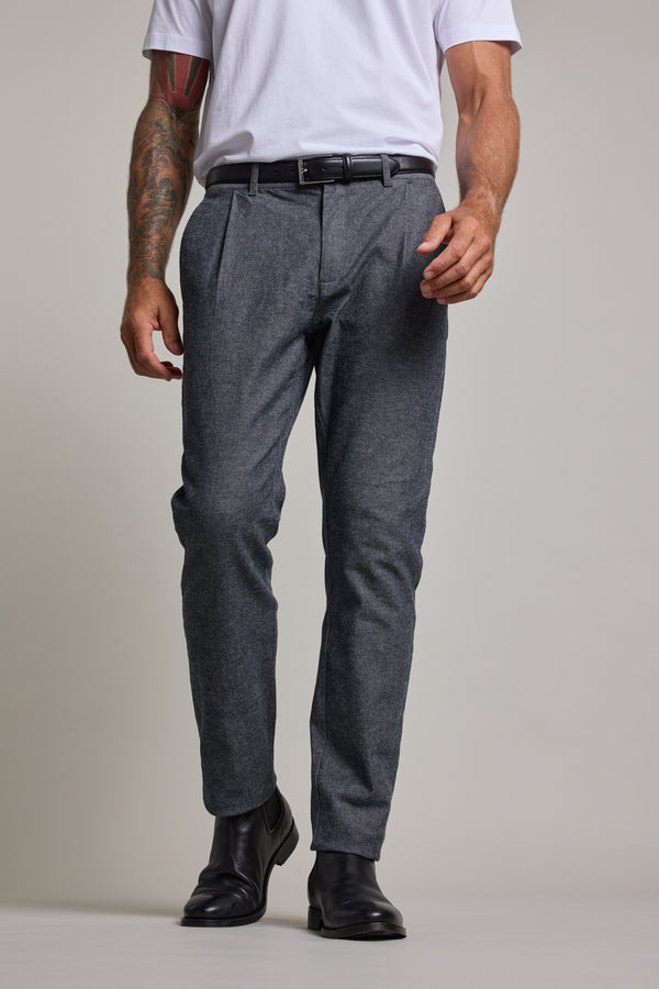 Barkers Newman Cotton Pant in grey, relaxed fit, additional view