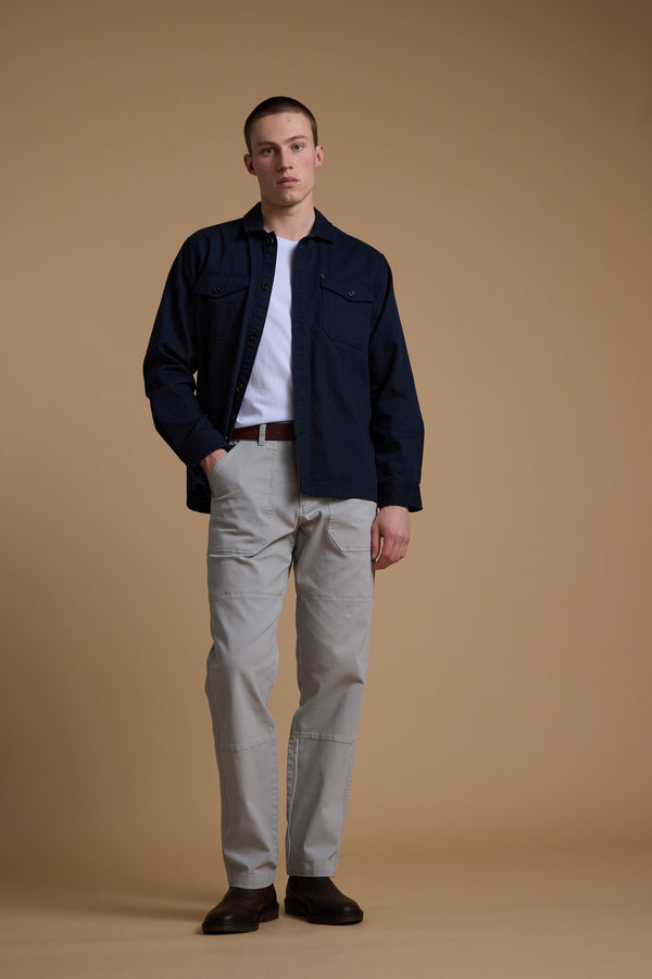 Barkers Tidal GD Utility Pant in silver, tapered fit, alternate view