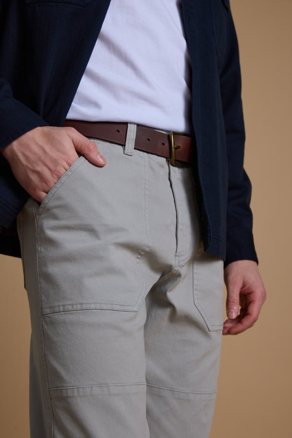 Barkers Tidal GD Utility Pant in silver, tapered fit, additional view