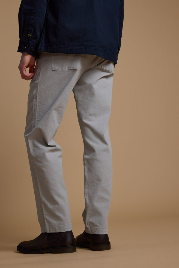 Barkers Tidal GD Utility Pant in silver, tapered fit, additional view