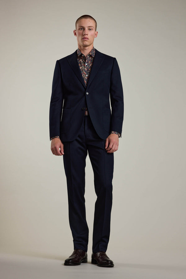 Barkers Croydon Twill Suit Trouser in navy, alternate view
