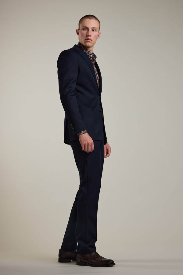 Barkers Croydon Twill Suit Trouser in navy, additional view