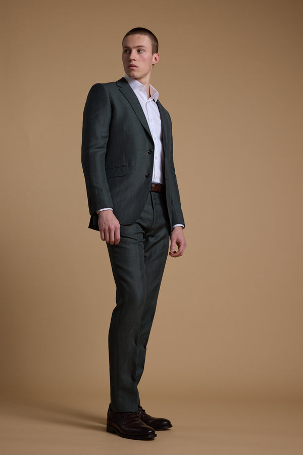 Barkers Faulkner Texture Suit Jacket in green, additional view