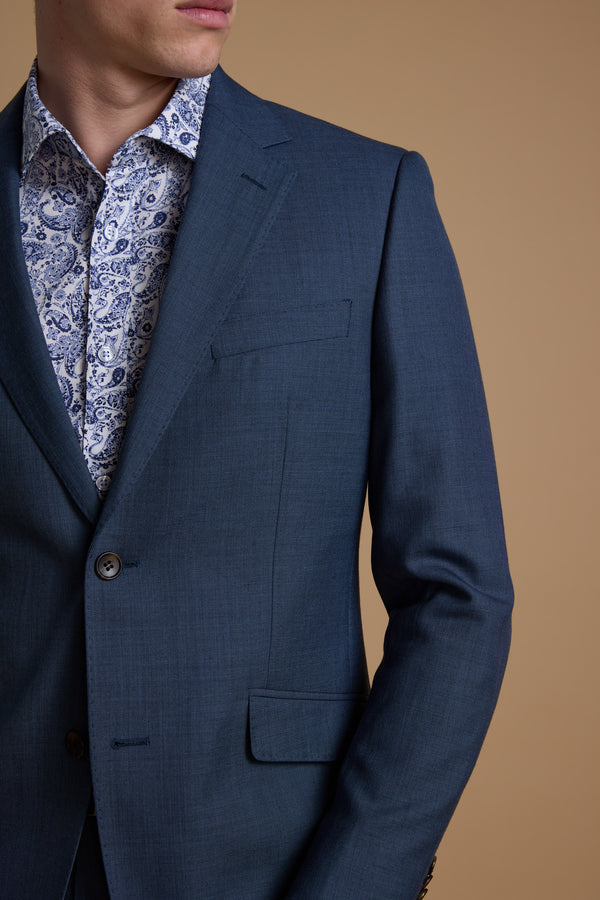 Barkers Morden Texture Suit Jacket in blue, additional view