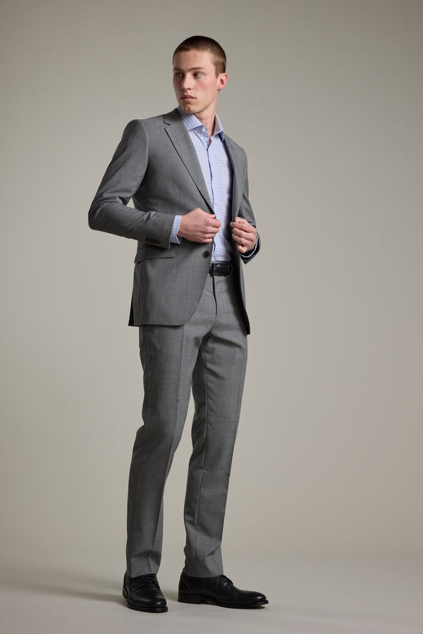 Barkers Henderson Houndstooth Suit Trouser in grey, tailored fit, alternate view