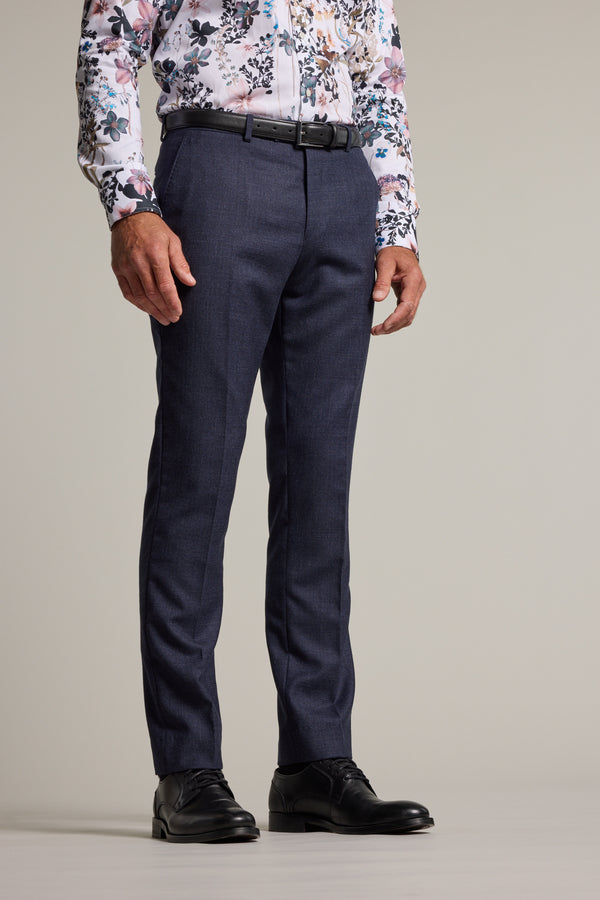Barkers Kilburn Texture Suit Trouser in blue, alternate view