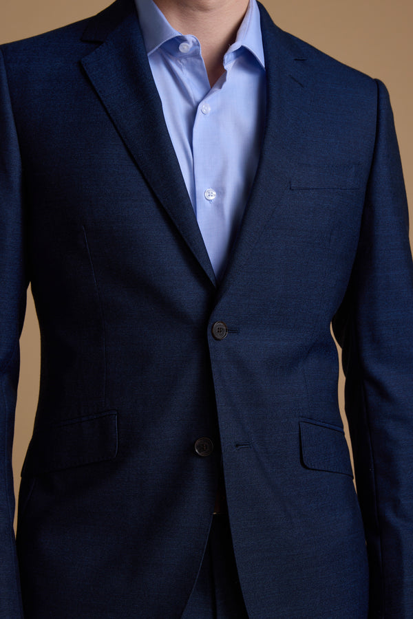 Barkers Wilkin Texture Suit Jacket in navy, additional view