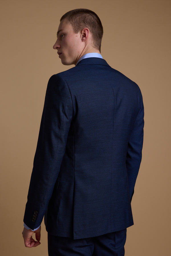 Barkers Wilkin Texture Suit Jacket in navy, additional view
