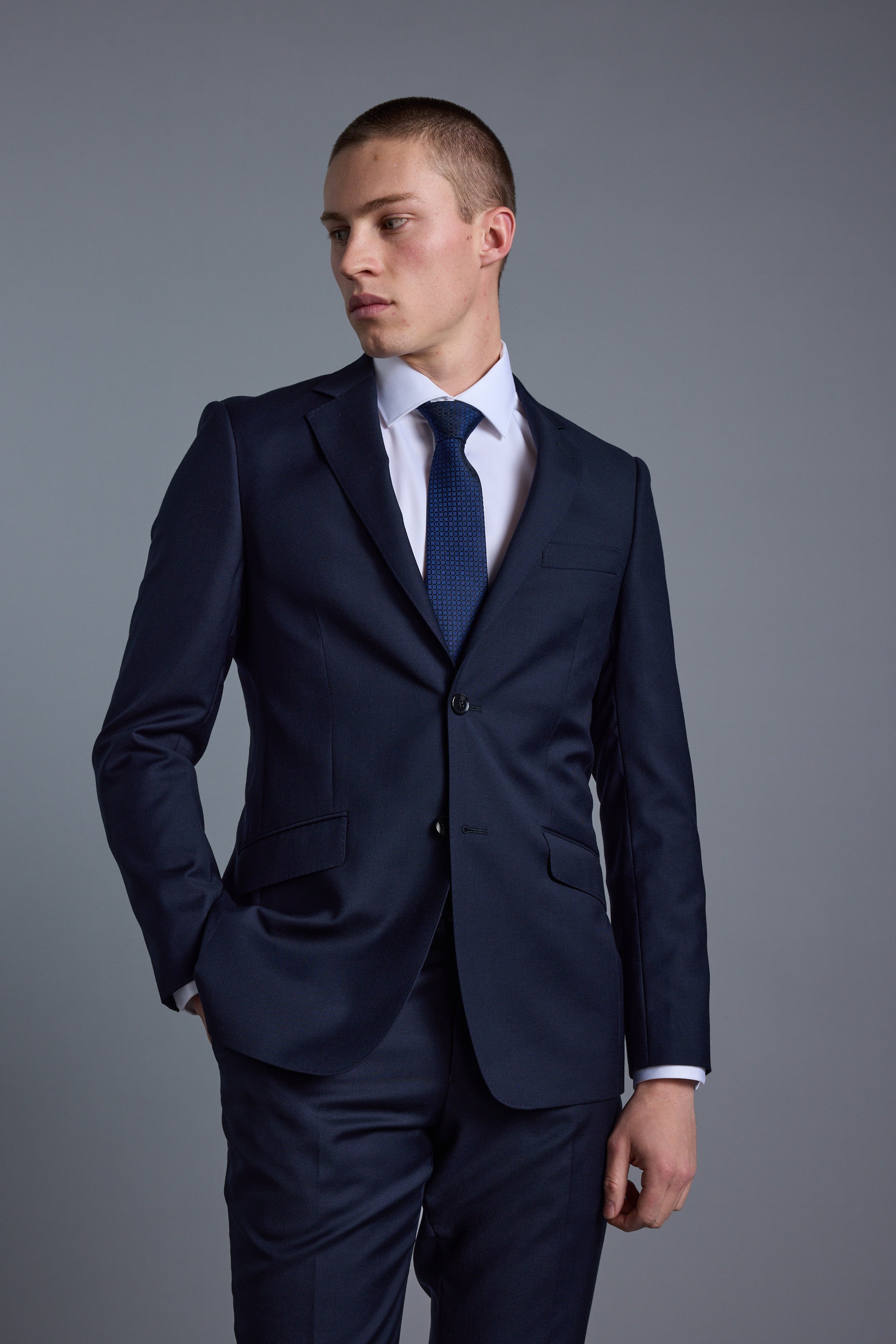 Barkers Mayfair ZQrx Suit Jacket in navy, additional view