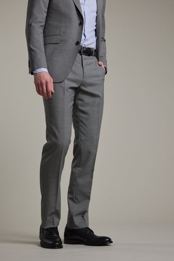 Barkers Henderson Houndstooth Suit Trouser in grey, tailored fit, additional view