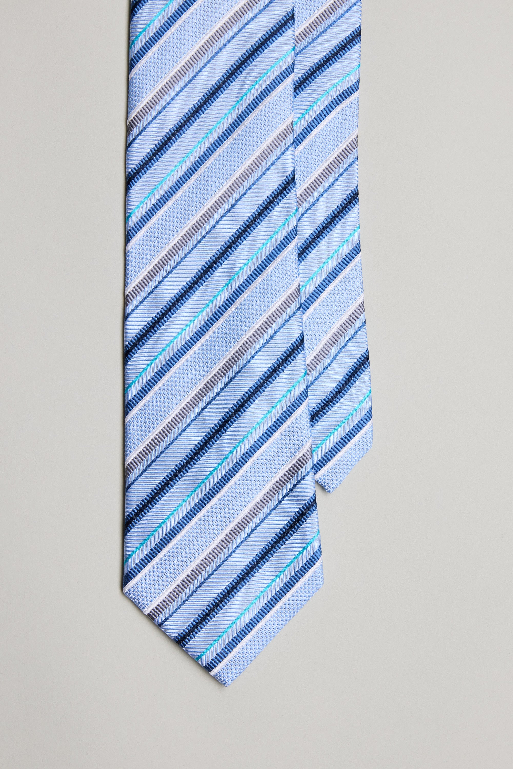 Barkers Maeve Stripe Tie in light blue