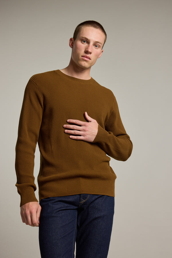 Barkers Robin Cotton Crew in rust, cotton, additional view