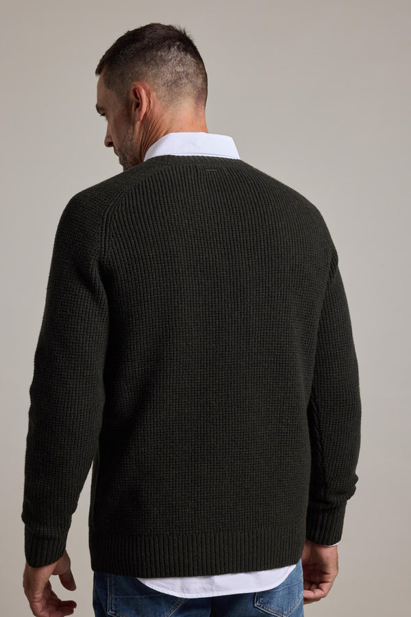 Barkers Mckenzie Woollen Crew in sage, additional view