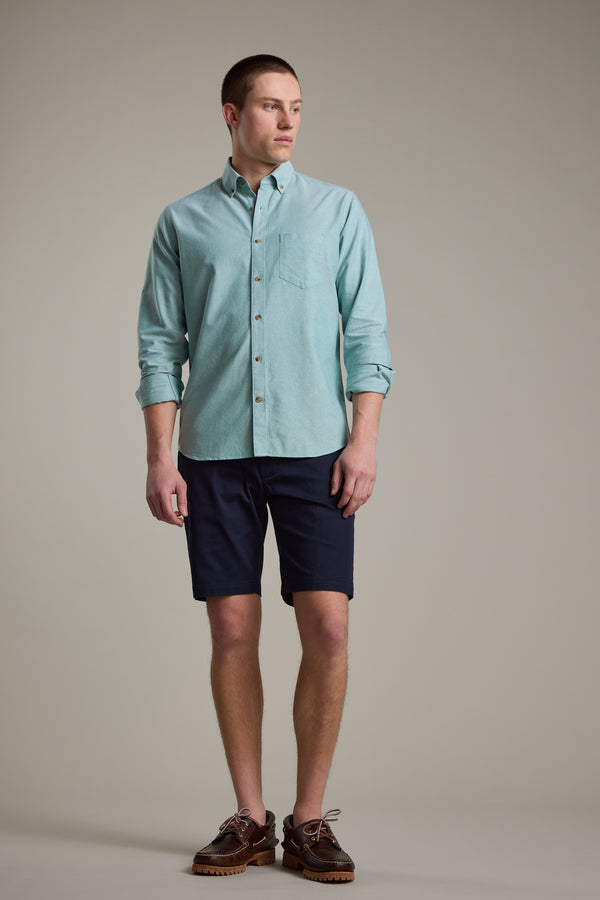 Barkers Thatcher Oxford Shirt in green, tailored fit