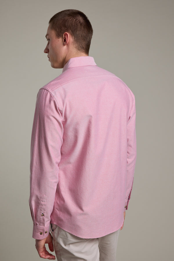 Barkers Thatcher Oxford Shirt in red, tailored fit, additional view