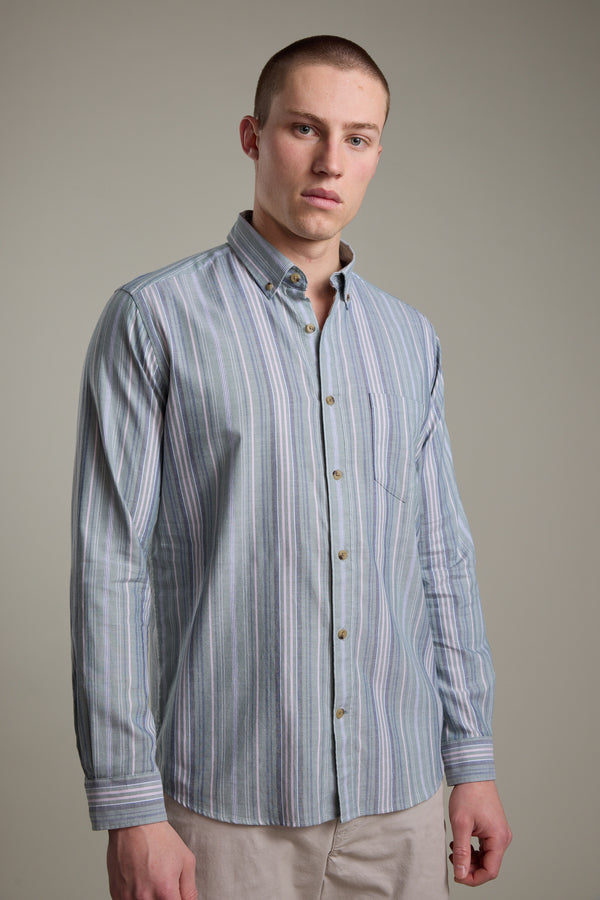 Barkers Huntley Striped Oxford Shirt, tailored fit, additional view