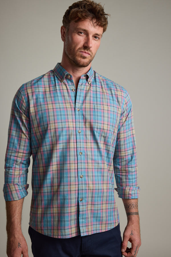 Barkers Hayne Check Shirt, tailored fit, additional view