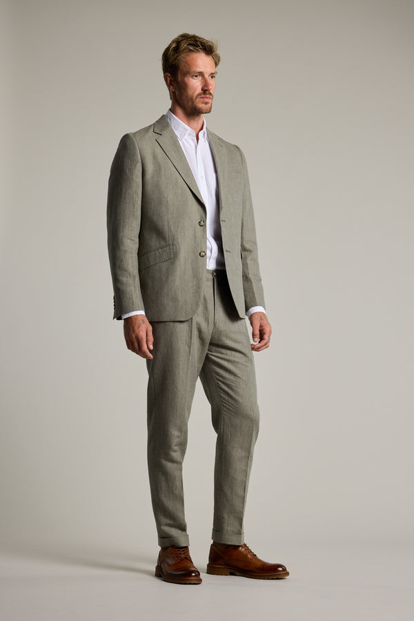 Barkers Paxton Linen Blazer in green, additional view