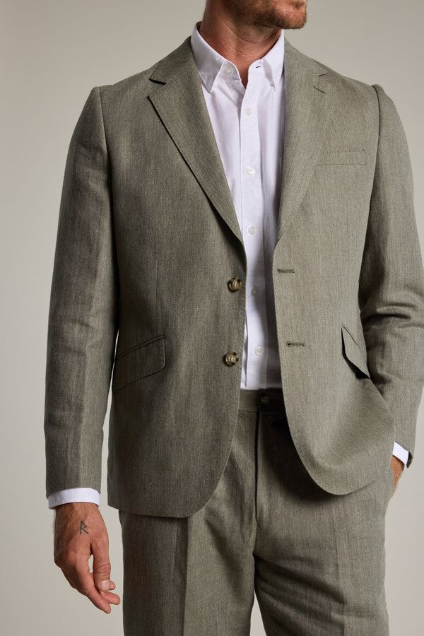 Barkers Paxton Linen Blazer in green, additional view