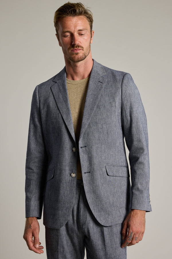 Barkers Paden Twill Blazer in navy, relaxed fit, additional view