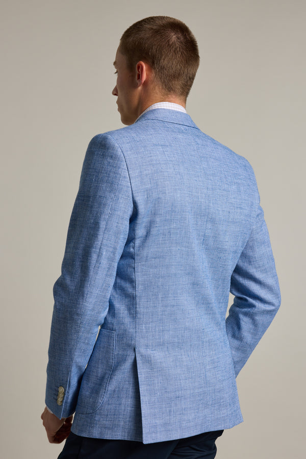 Barkers Mitchel Texture Blazer in blue/white, additional view