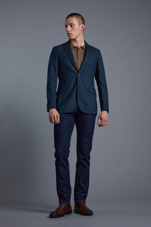 Barkers Filey Texture Blazer in blue, additional view