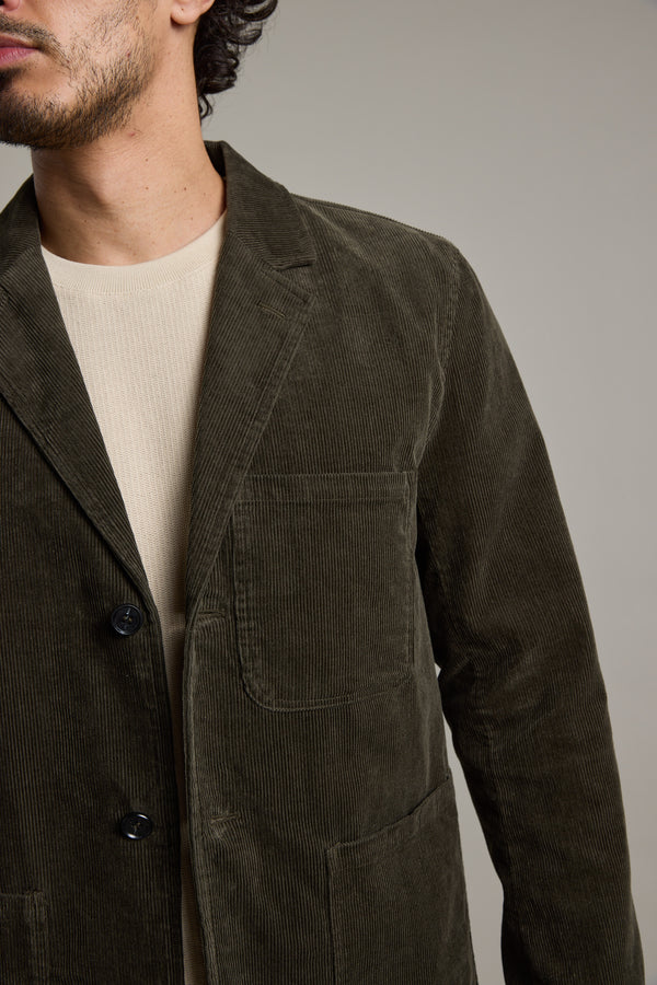 Barkers Byrde Corduroy Blazer in khaki, additional view
