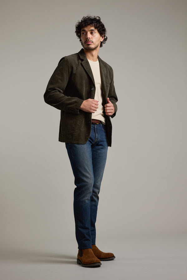 Barkers Byrde Corduroy Blazer in khaki, alternate view