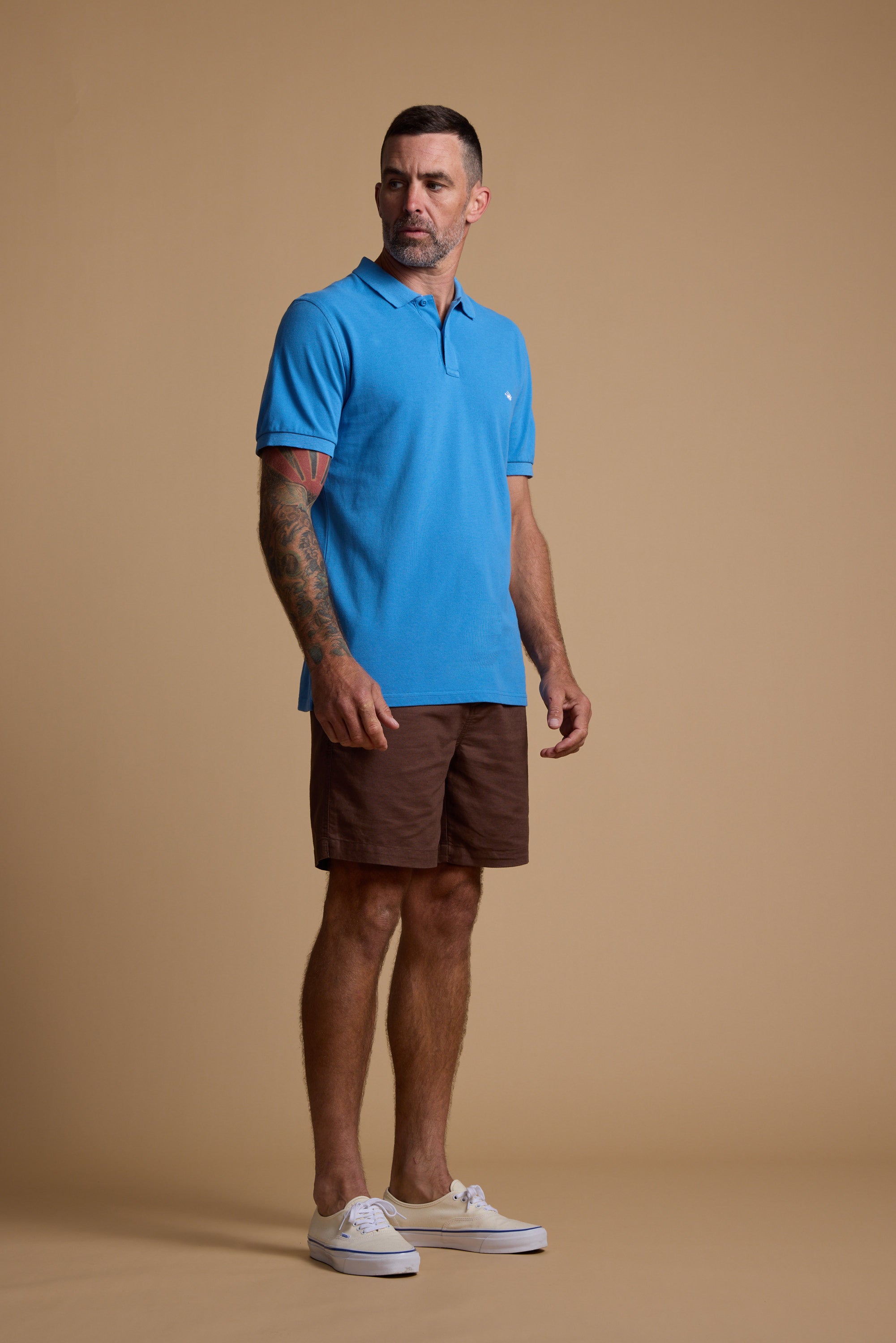 Barkers Regent Pique Polo in blue, regular fit, alternate view