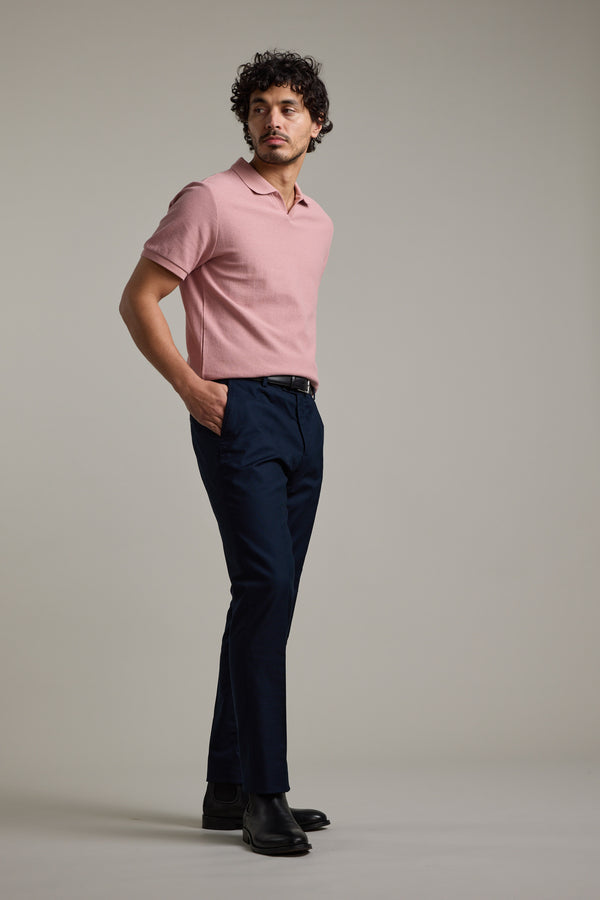Barkers Winfield Textured Polo in dusty rose