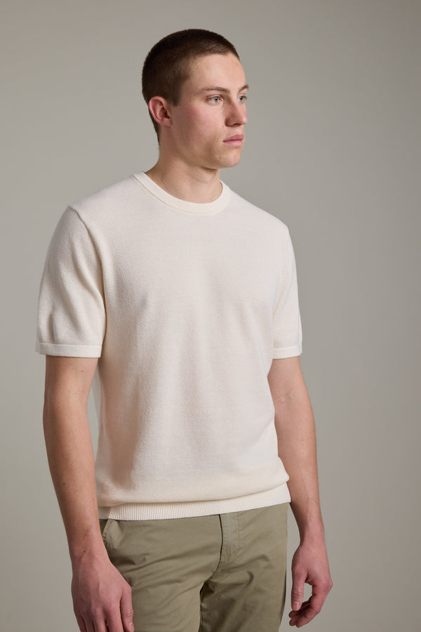 Barkers Flinders Cotton Knit Tee in white, additional view