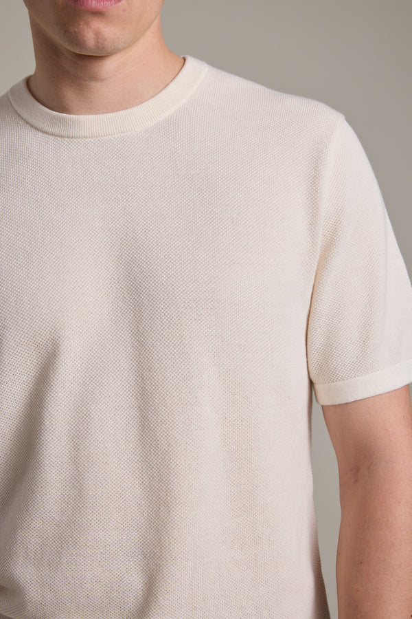 Barkers Flinders Cotton Knit Tee in white, additional view