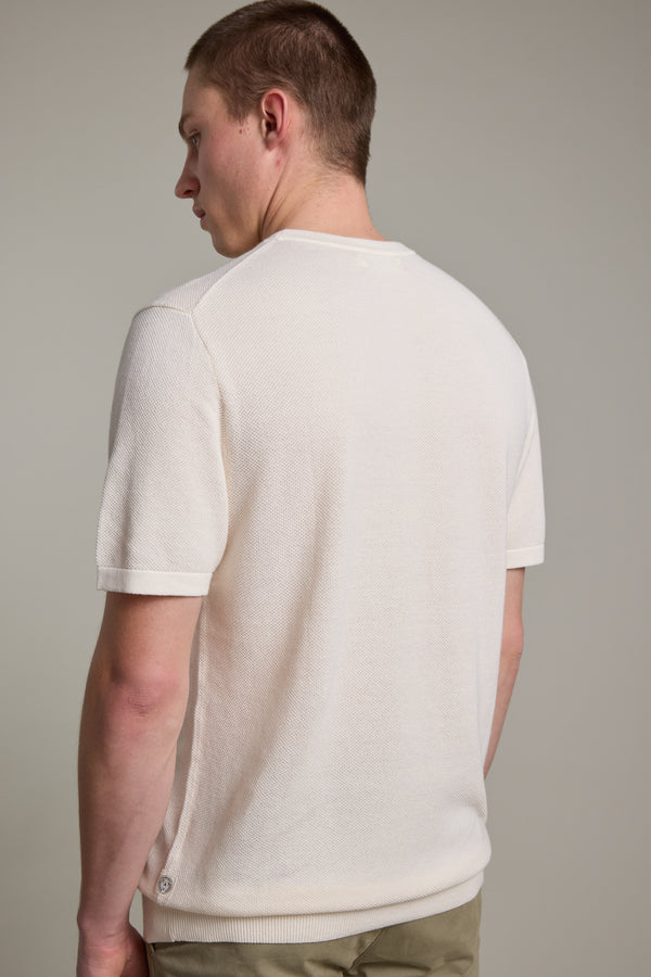 Barkers Flinders Cotton Knit Tee in white, additional view