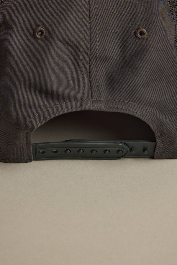 Brixton Largo NP LP Snapback Cap in charcoal, classic fit, additional view
