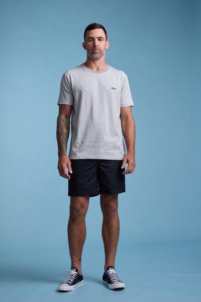 Barkers Jasper Linen Weekend Short in black, relaxed fit