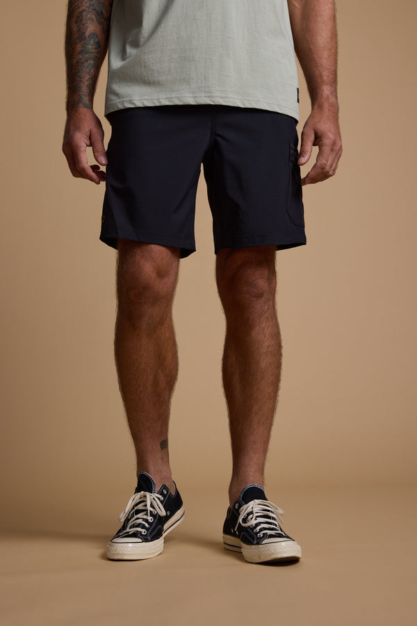 Legasea Weekend Short in black, alternate view