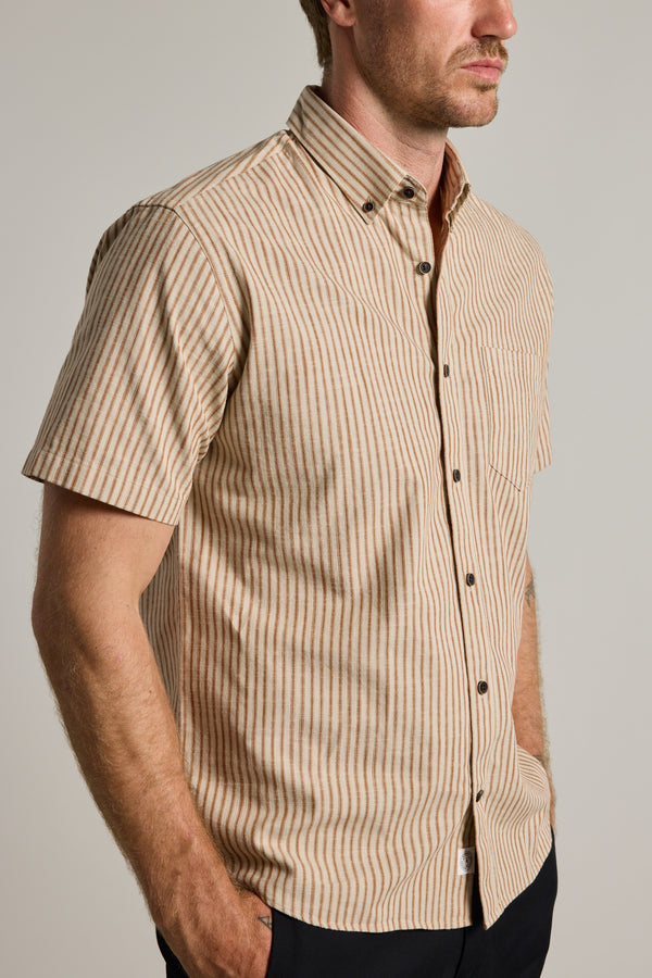 Barkers Jordyn Stripe Shirt in rust, regular fit, additional view