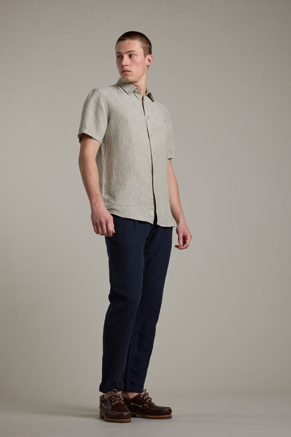 Gentry Striped Linen Shirt
