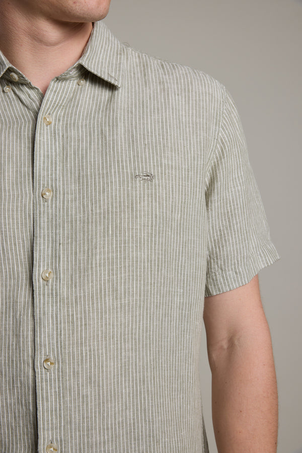 Gentry Striped Linen Shirt