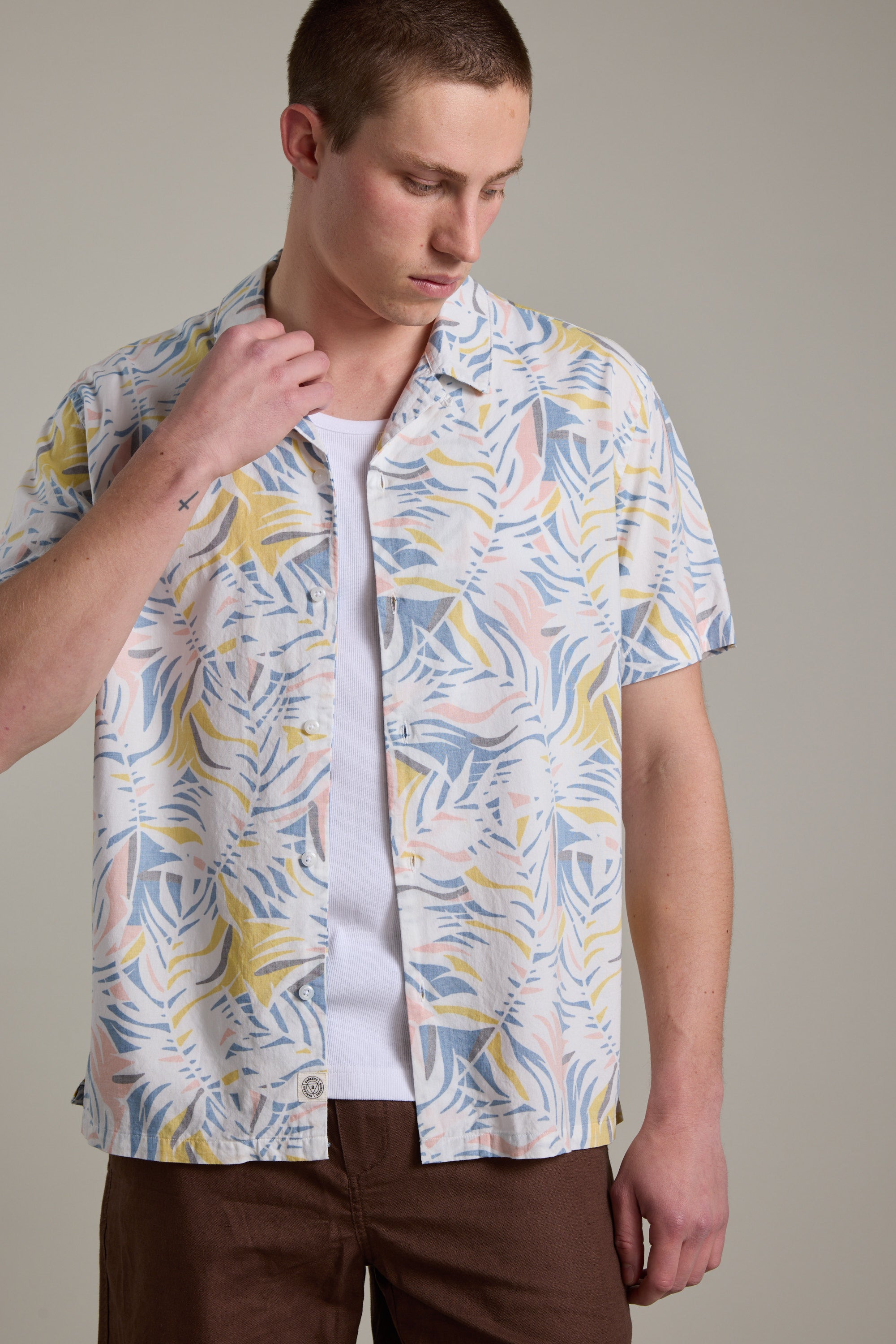 Barkers Jordan Print Cuban Shirt