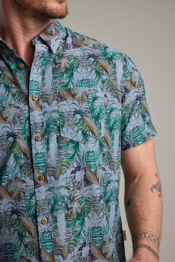 Barkers Rockport Print Shirt, additional view