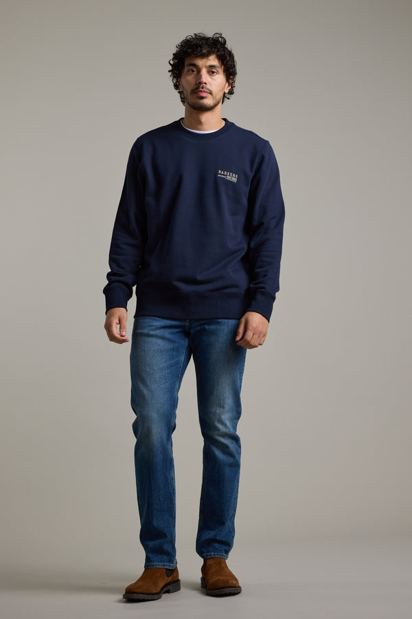 Barkers Regatta Crew in navy, relaxed fit, alternate view
