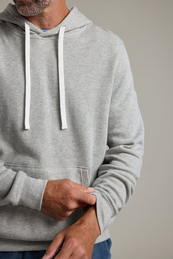 Barkers Inlet Hoody in grey marl, alternate view