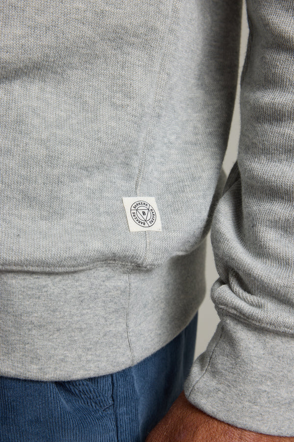 Barkers Inlet Hoody in grey marl, additional view